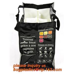 Qualified Black and White Custom Printing Recyclable PP fabric Woven Shopping