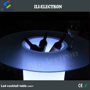 plastic party frosting finishing top glass led ice bucket table