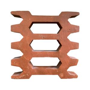 Terracotta Decoration Wall Tile Unglazed Red Breeze Wall Blocks