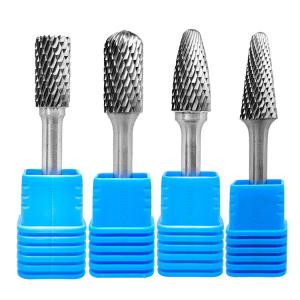 80mm Round Solid Shape Carbide Burr Set with Bidentate Pattern From Advanced