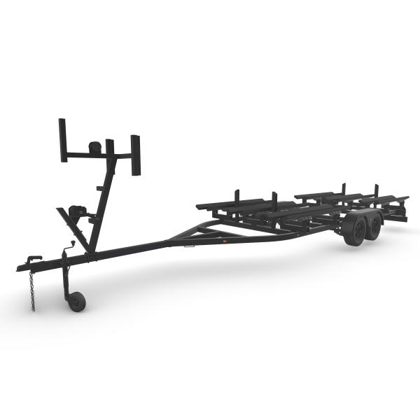 Buy Aluminum Frame Welded Boat Trailers , Triple Axle Aluminum Sailboat Trailer at wholesale prices