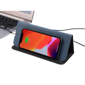 Foldable Leather Fast Charging Mouse Pad , Ultralight Keyboard Mat For Desk