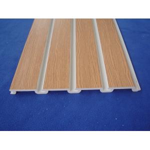 Plastic Taupe 4x8 Pvc Slatwall / White Slatted Wall Panels For Shelves