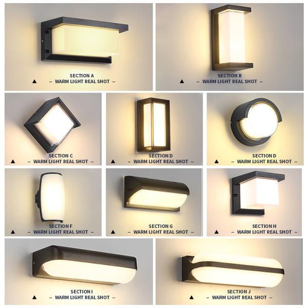 30w Outdoor Waterproof LED Wall Lights For Stairs 11x13x22.5cm
