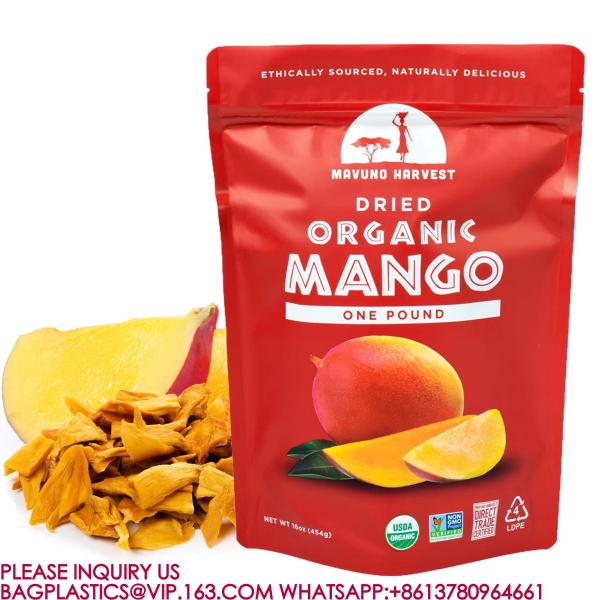 Biodegradable Pouches Zipper Lock Aluminum Bag Coffee Tea Dried Fruit Snack Packing Bag