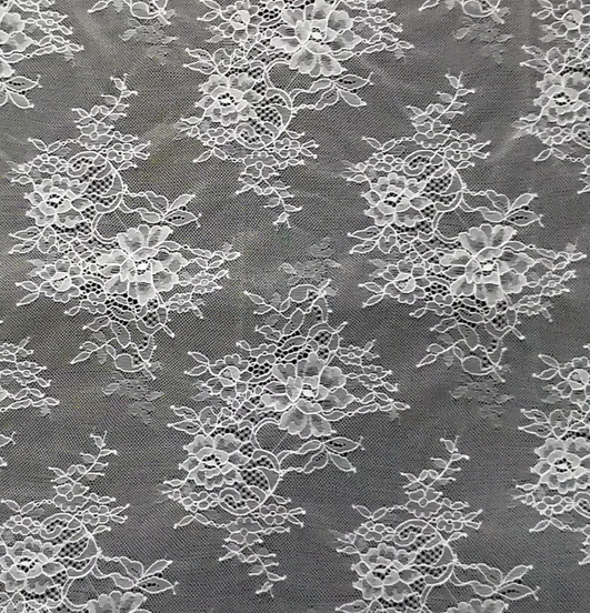 white or else of 100% Nylon for fashion garments, wedding dress