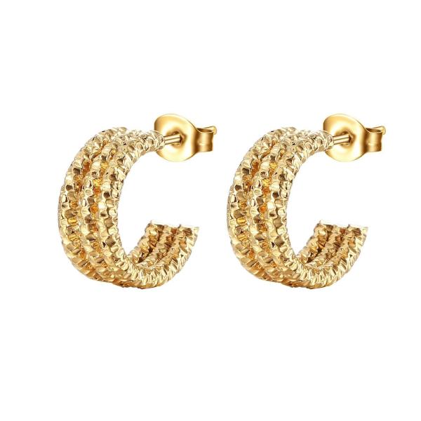 Buy Unisex Full Pave Diamond Earrings Medium Size With Screw Back Fastening Solution at wholesale prices