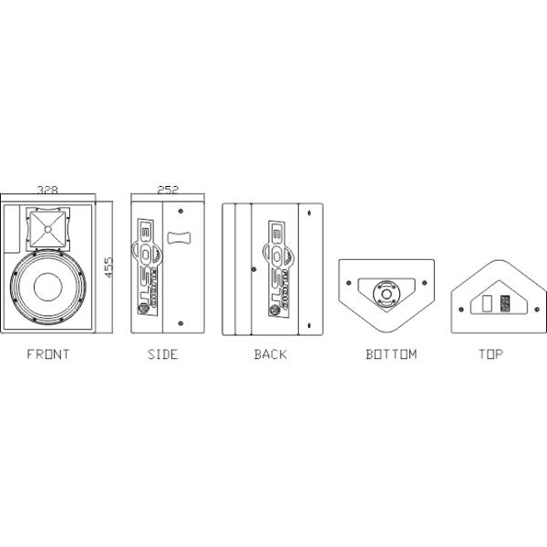 10 inch professional pa sound system monitor speaker FC110M