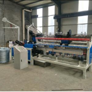Full Automatic PLC control Double Wire feeding Chain Link Fence Machine