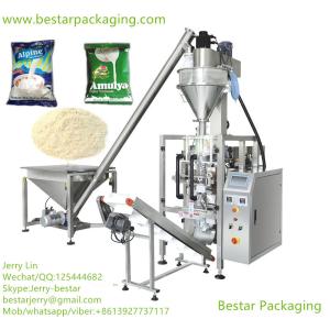 Certified full automatic flour packaging machinery with Auger filler,spiral