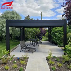 Smart Remote Controlled Aluminum Garden Pergola Waterproof Windproof Gazebo