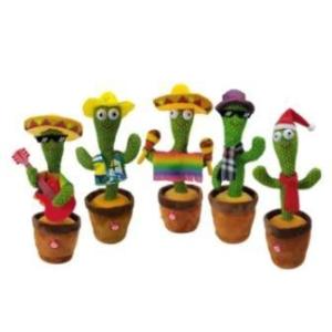 Quality Plush Electronic Cactus Flower Toy Recording Repeating Talking Back Playing Songs for sale