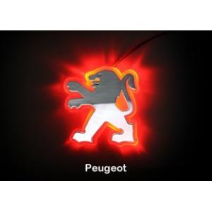 LED Car Emblem/Red LED Car Rear Logo Light for PEUGEOT