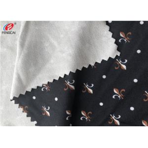 Printed 90% Polyester 10% Lycra Spandex Weft Knitted Fabric For Swimsuit