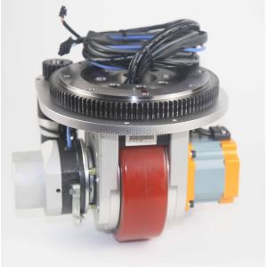 China 230mm AGV Steering Drive Wheel With Drive Motor Brake Encode Power Steering Motor on sale