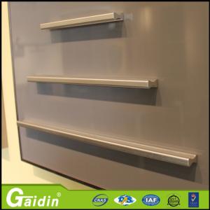 Quality dresser powder coated foggy siver aluminum furniture handle for sale