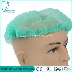 Buy Non Woven Dental Protective Wear , Elastic Disposable Head Cap For Health Workers at wholesale prices