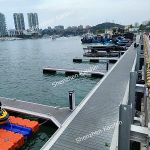 China OEM Aluminum Floating Pontoon Marina Pontoon Walkways With WPC Decking on sale