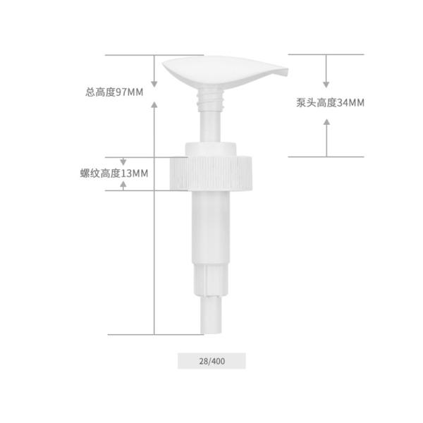Various sizes White Hand Washing Plastic Screw Lotion Pump