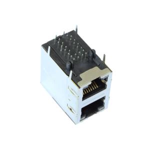 RJSAE-538A-02 2X1 Stacked Rj45 With LED Ethernet Shield Connector LPJE1063A4NL