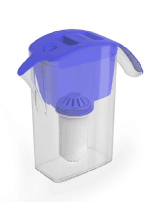 4L Volume Water Purifier Pitcher 5~50℃ Temperature Negative Ions Reach 1500pcs