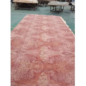 High Grade 0.30MM African Red Wood Veneer Burl Sheet for Luxury Decoration