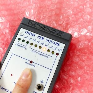 Red ESD Bubble Bag Anti Static Double Sided