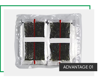 Dark Green Custom Safe Food Triangle Plastic Onigiri Nori Rice Seaweed Nori Sheets