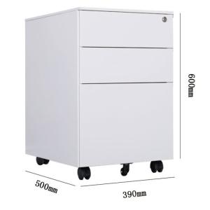 Office Furniture Simple Metal Cabinet with Removable Drawer and Movable