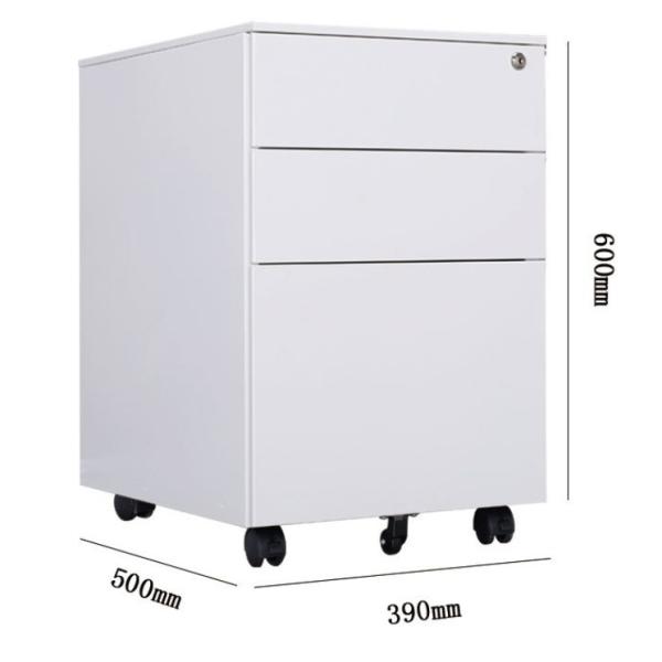 Office Furniture Simple Metal Cabinet with Removable Drawer and Movable