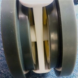 Quality Steel Rubber Wheel Material Rubber Casters Swivel Fixed Brake Casters Unit Weight 4kg 5kg Durable Industrial Heavy Duty for sale