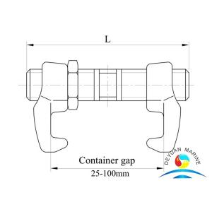 Quality Shipping Container Parts Loose Fitting In Hold Bridge Fittings for sale