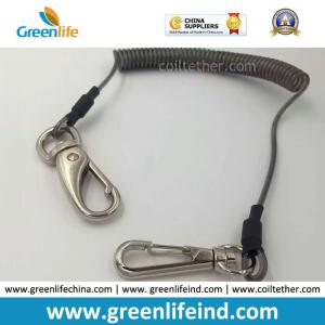 Spring String Wire Coiled Tool Lnayard Rope String Blue