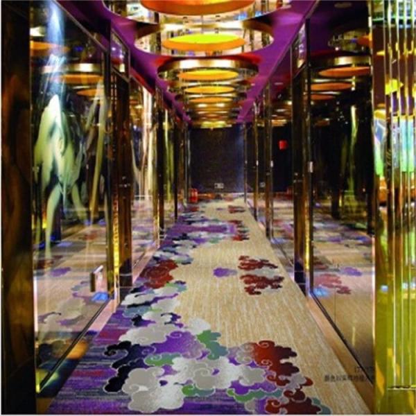 Hallway PVC Carpet Flooring / PVC Commercial Flooring Printed Pattern