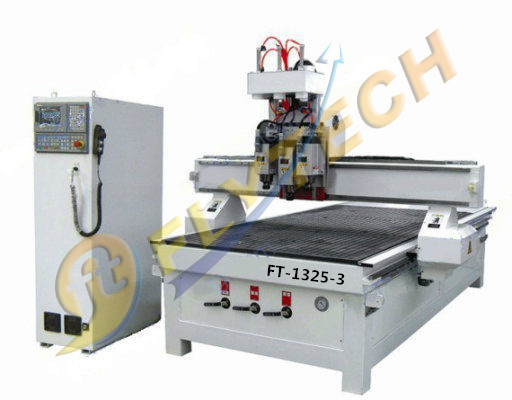 Hot sale 3 pneumatic cylinder woodworking Machine with three head air coolen