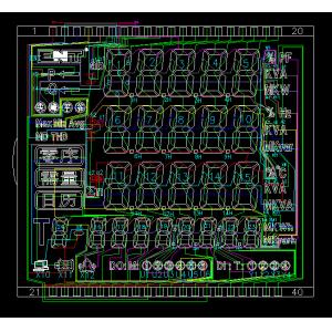 STN 7 Segment LCD Display Instrumentation LCD Module Blue Background And White