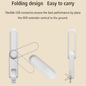 Pocket Foldable 300Mbps Wireless 2.4G Signal Amplifier