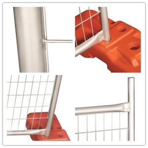 Flexible Construction Fence Panels , Galvanized Security Fencing With ISO 9001