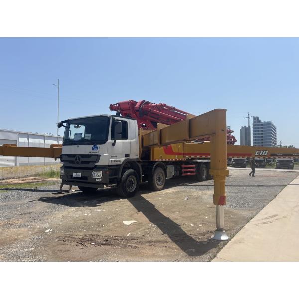 Original 2017 SANY Used Concrete Pump Truck 66m pump with Mercedes chassis