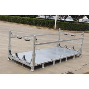 Foldable 1500KGS Hot Dip Zinc Steel Transport Pallet