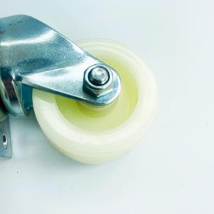 Plate Fat Nylon Rotating Wheel Caster With Zinc Plated 1.5 Inch 2 Inch 2.5 Inch
