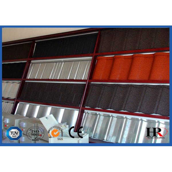 Glazed Zinc Stone Coating Roof Antique Tile Roll Forming Machine High Speed 6-8m