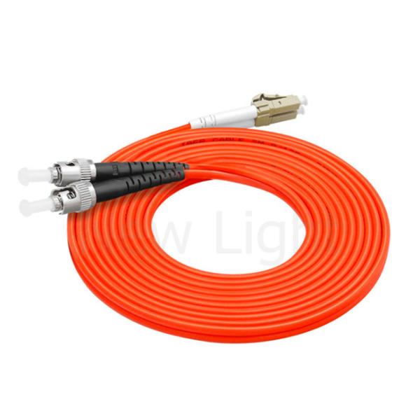multi mode ST-LC connector optical fiber patch cord 3.0mm duplex PVC orange