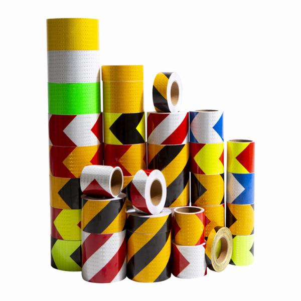 Conspicuity Reflective Warning Tape Sticker Biocolor Black And Yellow