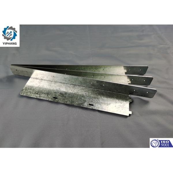 Galvanized Plate L Shaped Bracket Precision Sheet Metal Fabrication 12x4x5 Inch