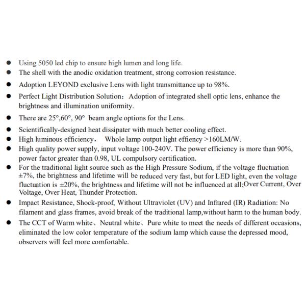 Outdoor LED Canopy Lights IP66 100w Wide Beam Angle Aluminum Lamp Body 5 Years Warranty