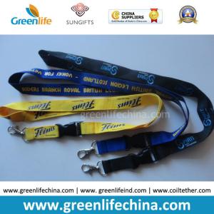 Custom printing breakaway safetyheat transfer lanyard w/heavy duty carabiner