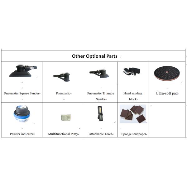 1200W Dry Sanding Machine For Car Paint Pneumatic Dust Free Vehicle Dry Sanding Primer