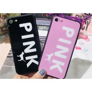 Pink Falling Resistance Girly Glass Tempered Phone Case