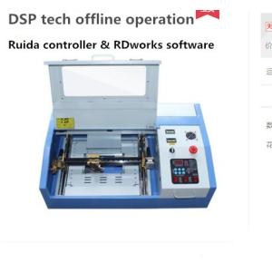 Stamp Rubber Acrylic MDF 40W 3020 CO2 Laser Engraving Machine